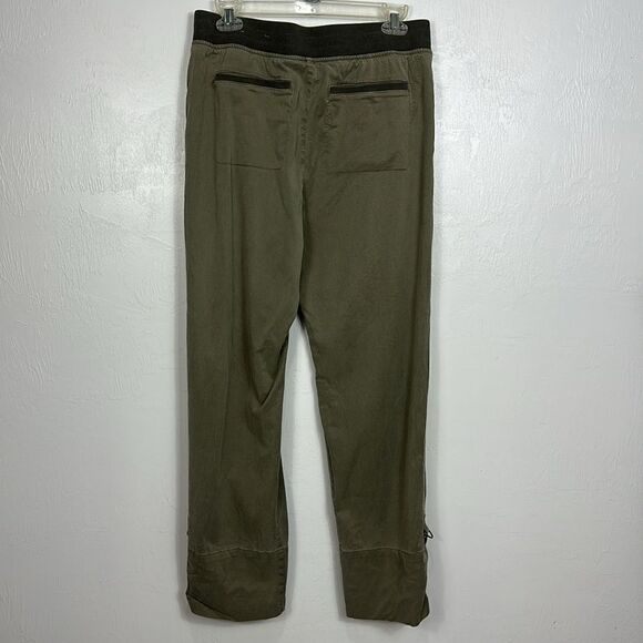 Soft Surroundings Olive Green Elastic Waist Straight Leg Pants Size M - Picture 4 of 10